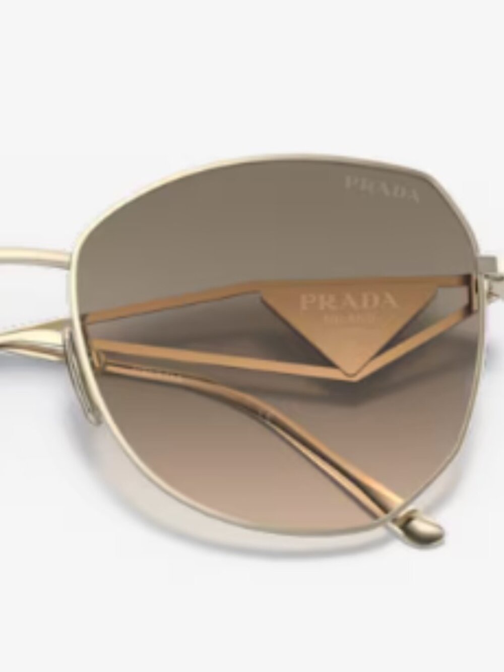 Prada SPR 57Y Sunglasses – Pale Gold | NWT - Picture 2 of 12